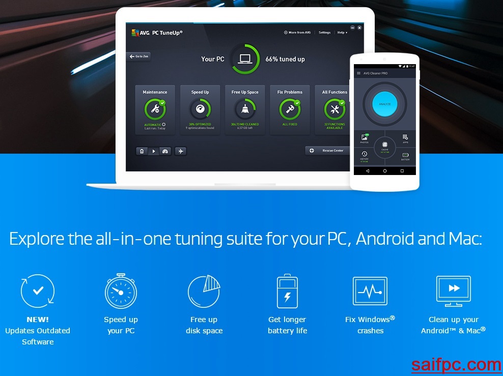 AVG PC TuneUp Utilities 2019 Crack Free  Activation Key